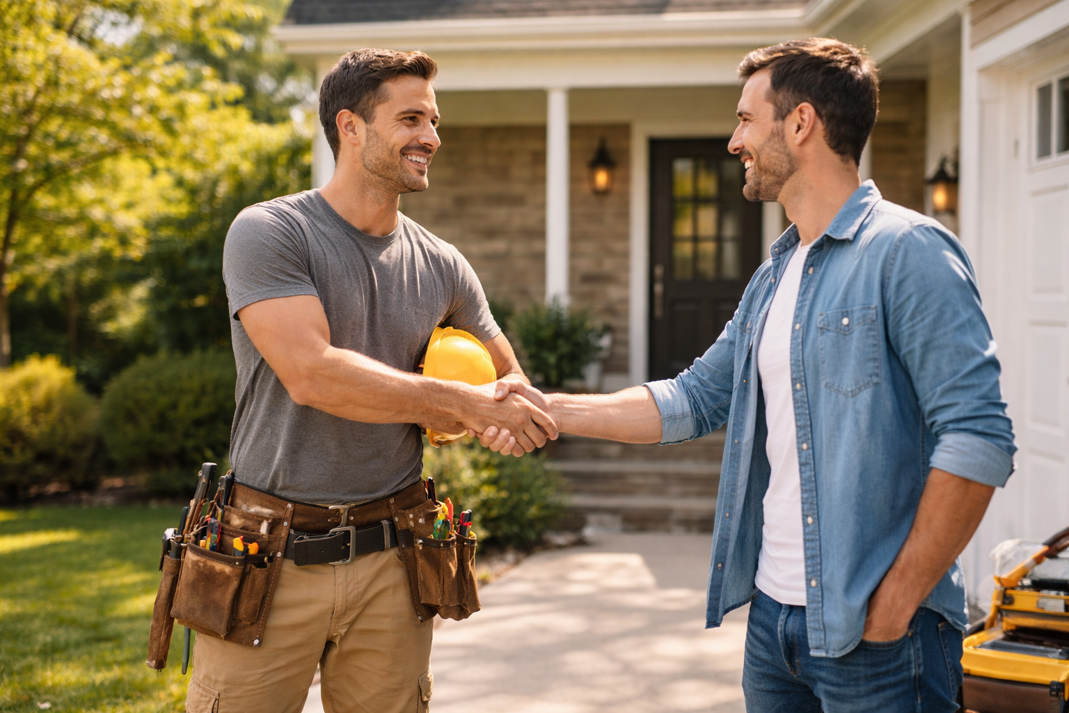 service professional handshake